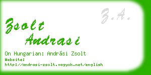 zsolt andrasi business card
